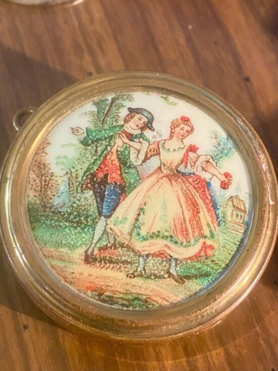 Vtg REUGE Swiss Music Box Pendant Necklace | Plays "Somewhere My Love" | Romanti - Picture 1 of 11